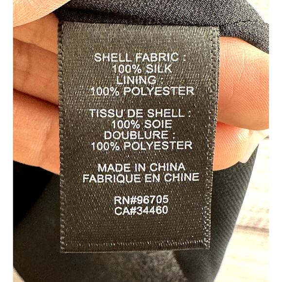 Rebecca Taylor Watercolor Snake Skin Hammered Silk Midi Career Dress Size 4 - Picture 9 of 10